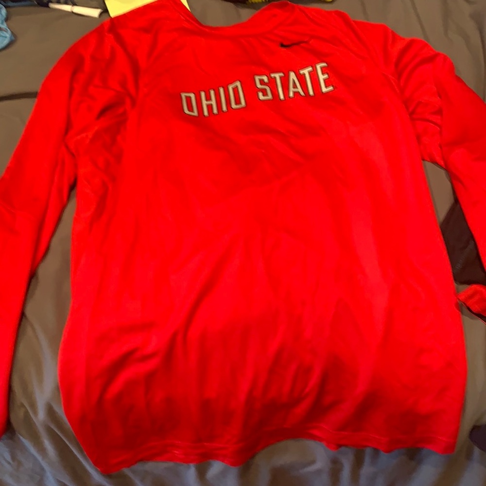 Nike Dri Fit Elite Long Sleeve Ohio State Shirt